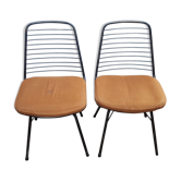 Pair of Jean-Louis Bonnant chairs, "My Uncle" Jacques Tati