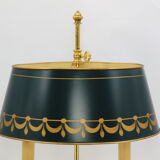 Hot water bottle lamp in solid bronze gilded louis XVI style "Lucien Gau"