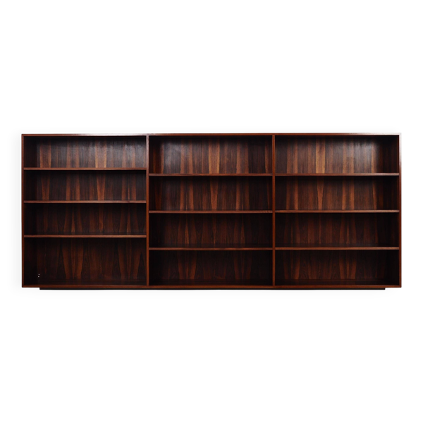 Bibliothèque en palissandre, design danois, années 1970, fabriquée au Danemark