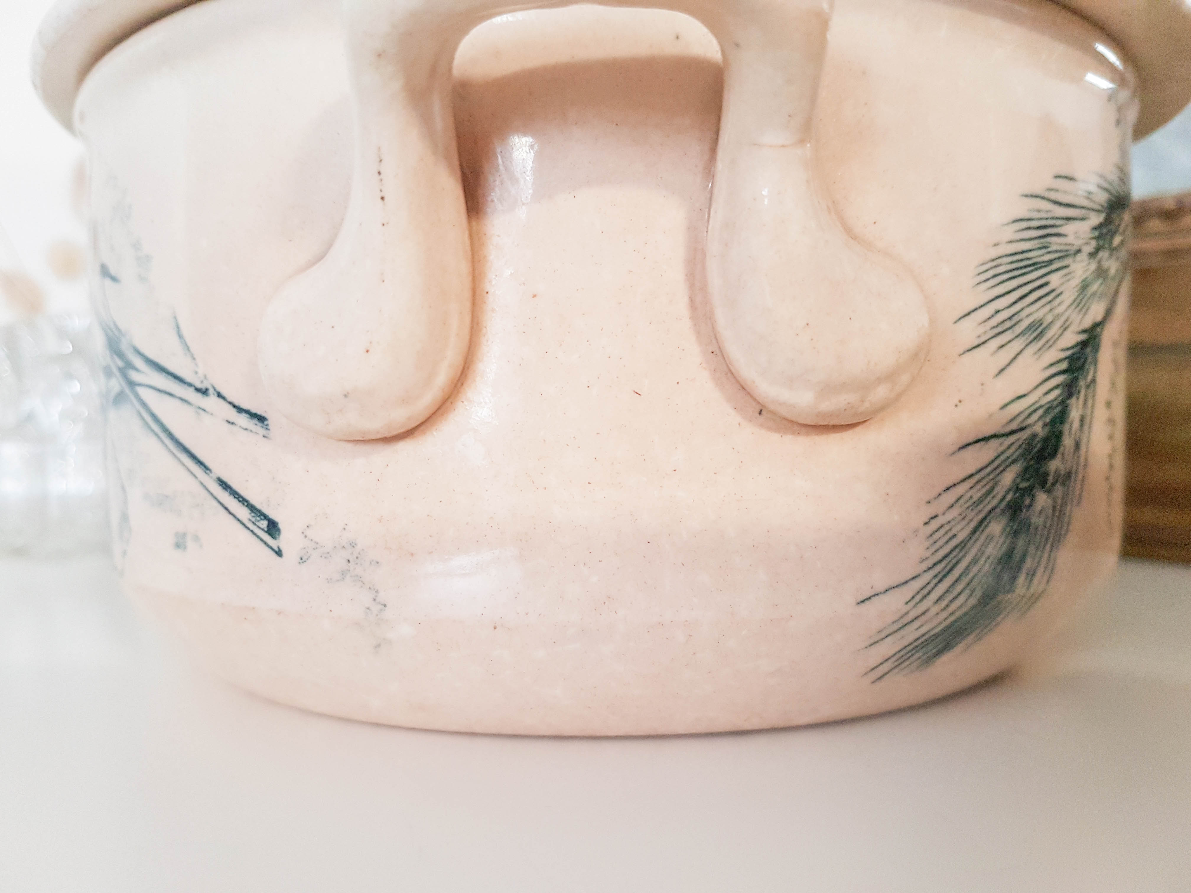 Ancient terrine in earthenware