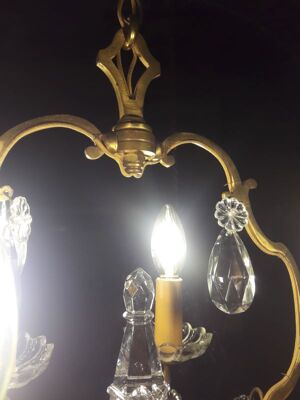 Lustre cage de style louis XV