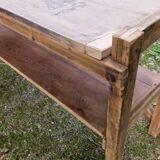 Raw wood console