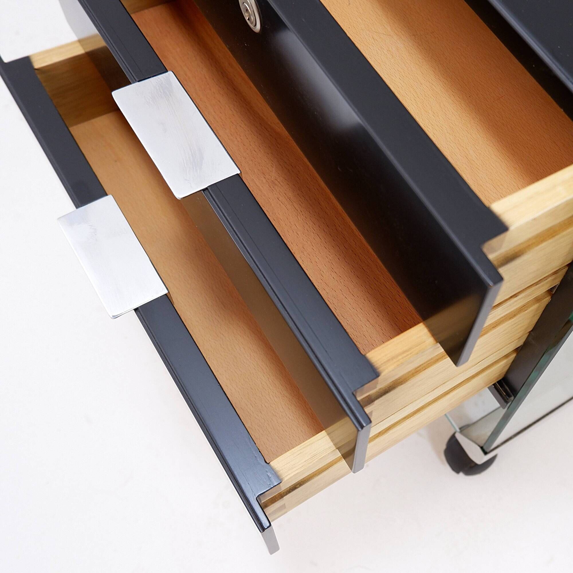 “Movie Cassettiera” rolling box by Pierangelo Gallotti for Gallotti & Radice