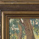 Impressionist wooded landscape with flowers