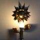 Brass flower wall light from the 1970s.