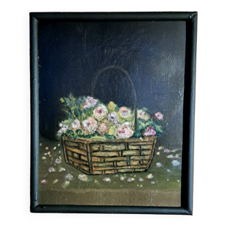 Tableau - Huile sur carton, Nature morte - 1905, école française - impressionnisme