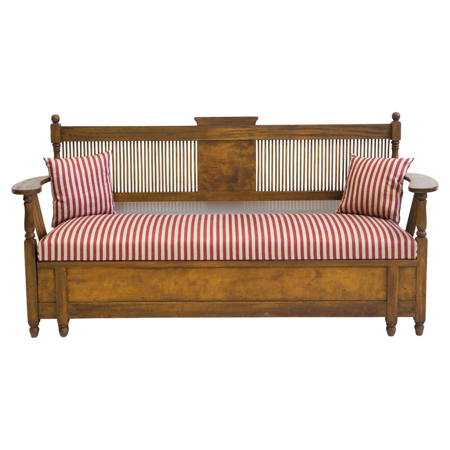Swedish wooden sofa designed by Carl Westman