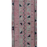 Vintage Turkish Oushak Rug Handwoven 95x300 cm