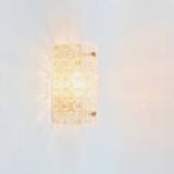 Scandinavian Crystal Glass Wall Light Venus Model by Carl Fagerlund for Orrefors & Lyfa, 1960s