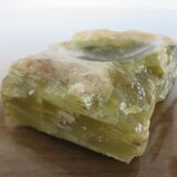 Brutalist ashtray in green oxyx