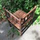 Pearl Turned Wood Corner Chair