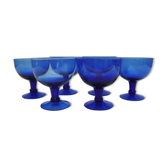 Set de 6 coupes à dessert en verre soufflé