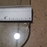 Vintage coffee table chrome and glass