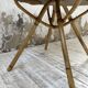 Vintage pink rattan coffee table