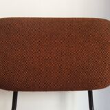 4 chairs vintage metal and fabric structure