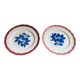 Paire d'assiettes cerises Badonvillers