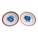 Paire d'assiettes cerises Badonvillers