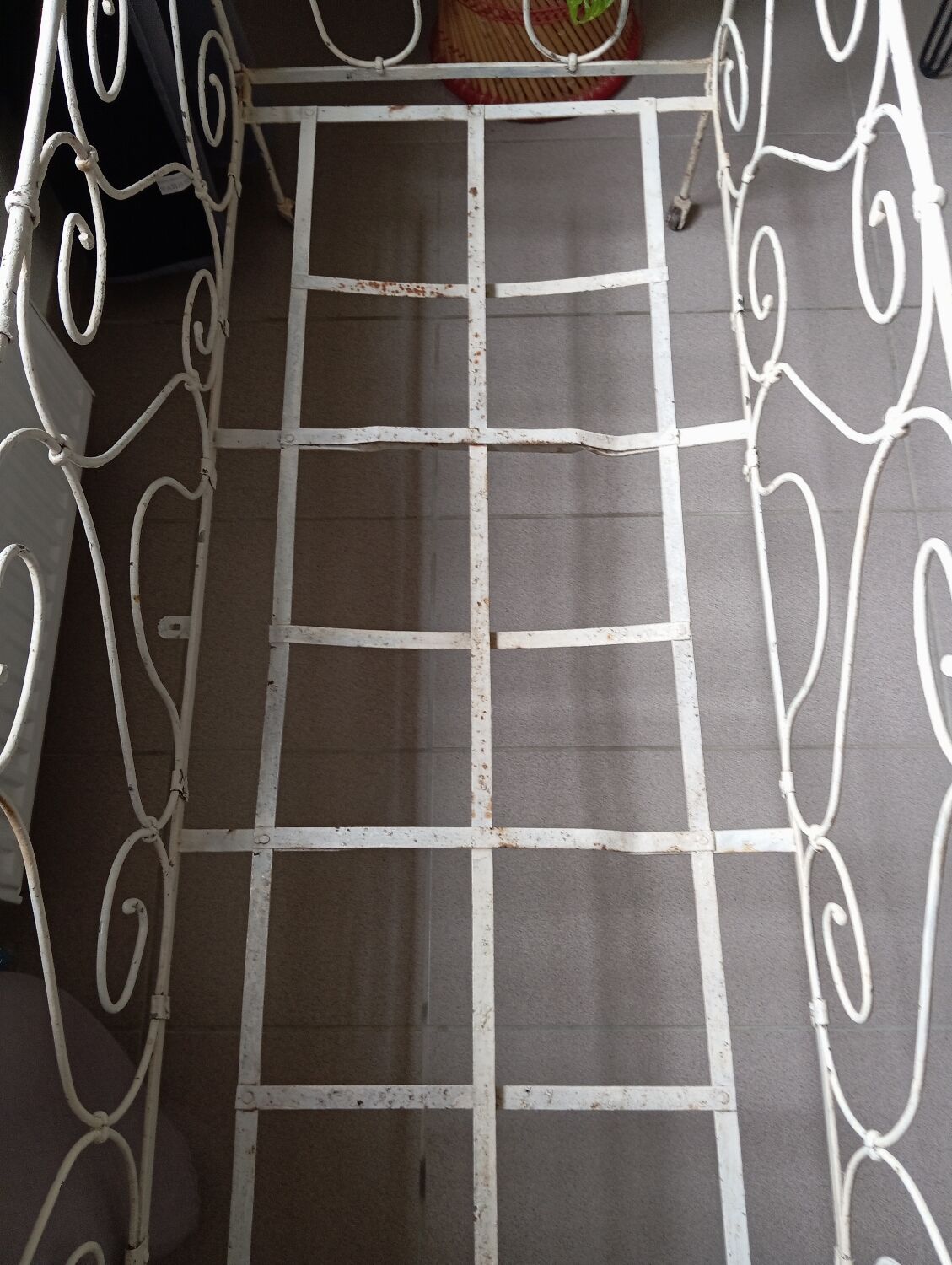 Lit banquette fer forgé