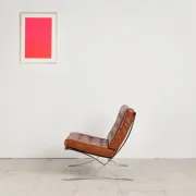 Barcelona chair in leather by Mies van der Rohe, Knoll International