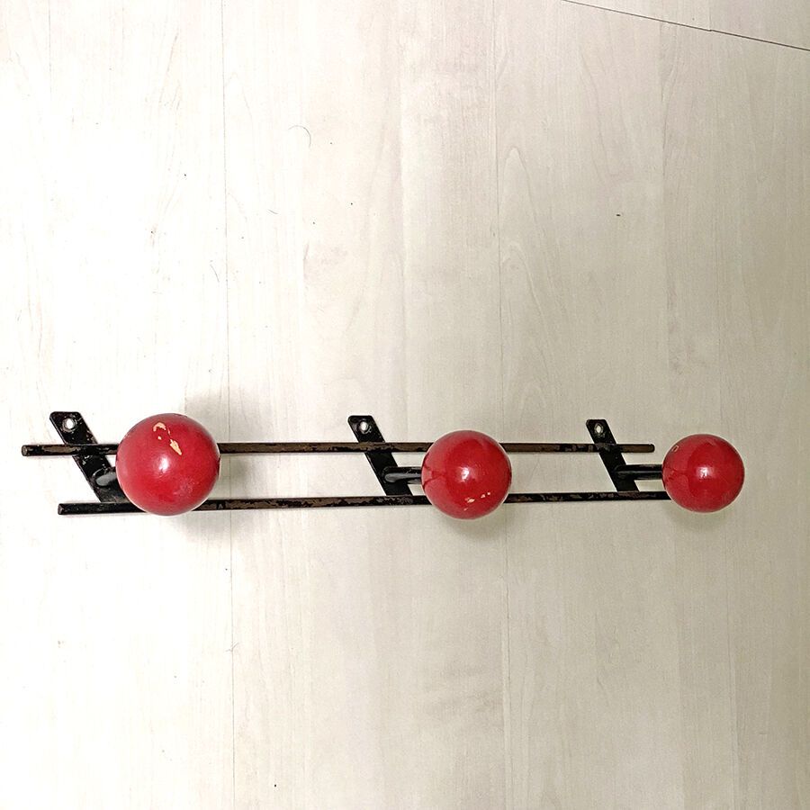 Vintage 60's wall coat rack