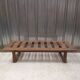 Vintage slatted oak bed base, 1950