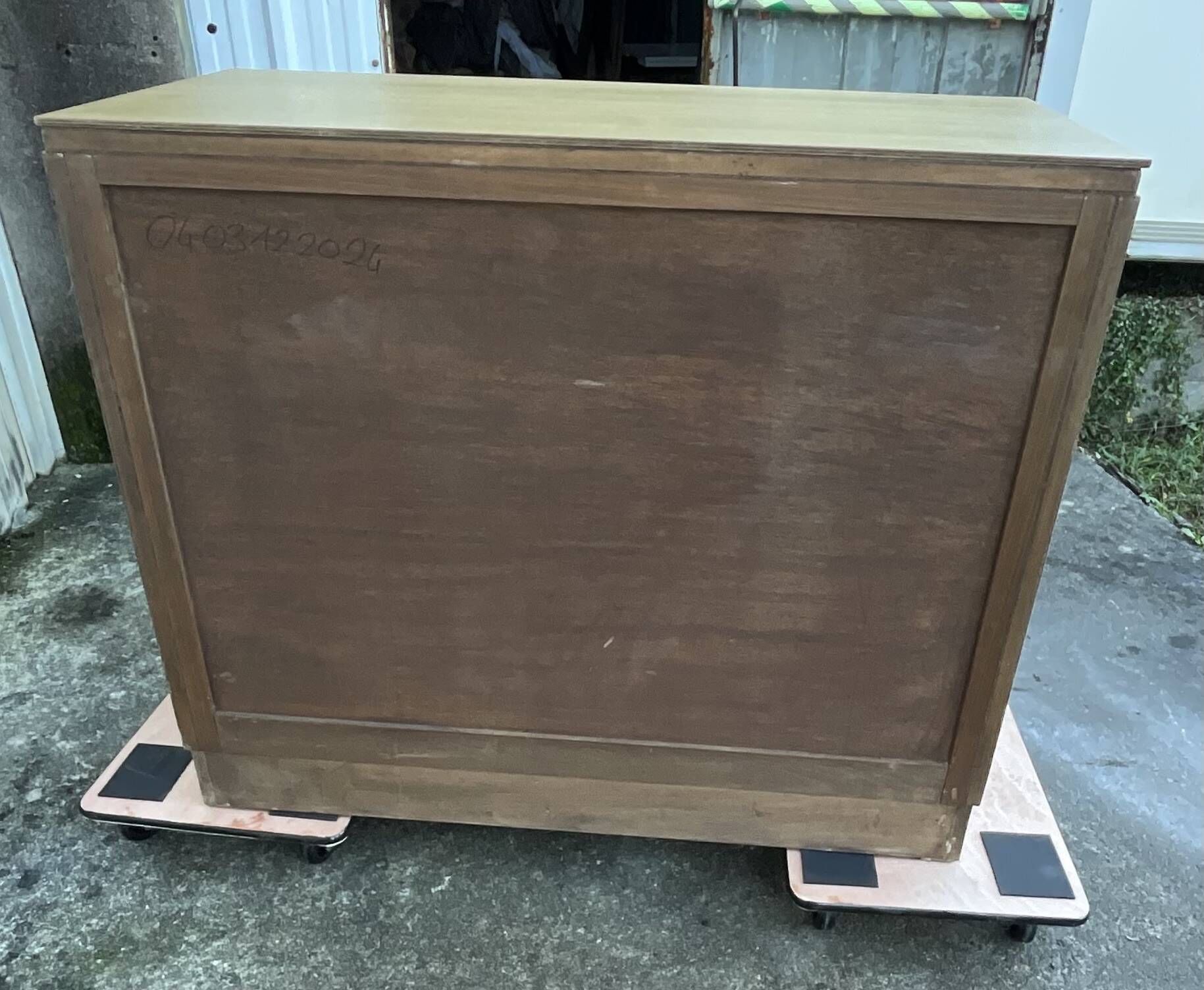 Art Deco style cherrywood chest of drawers, mid-20th century
