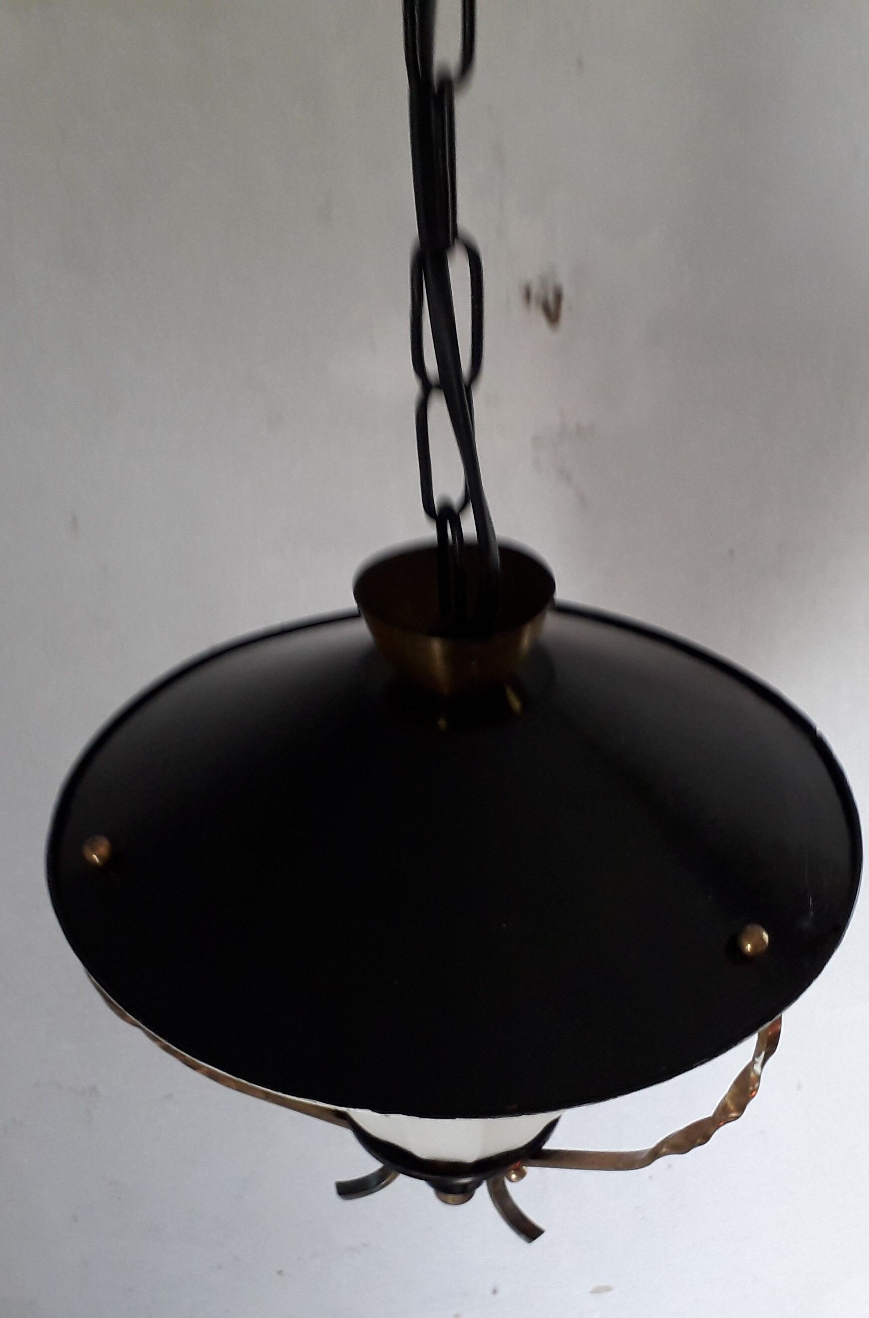 Hanging year 50 metal and opaline