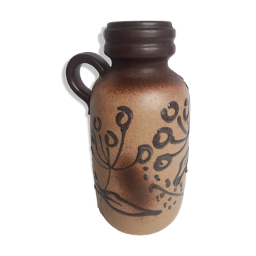 Vase avec anse par Scheurich Keramik,  West Germany 413-26, 26 cm