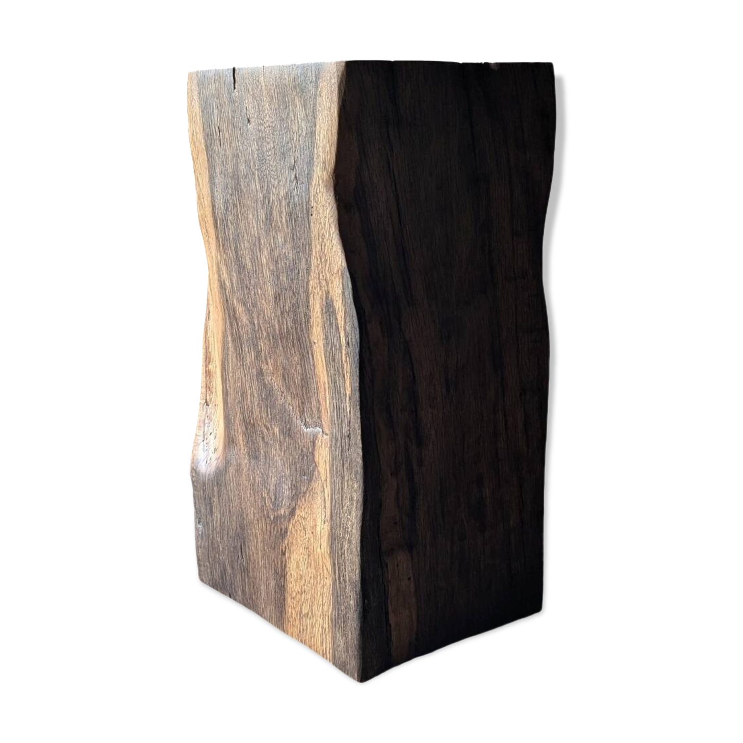 Antique oak pedestal