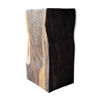 Antique oak pedestal