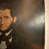 Tableau ancien, portrait de Louis Vallez (1807-1857) ,XIX siècle