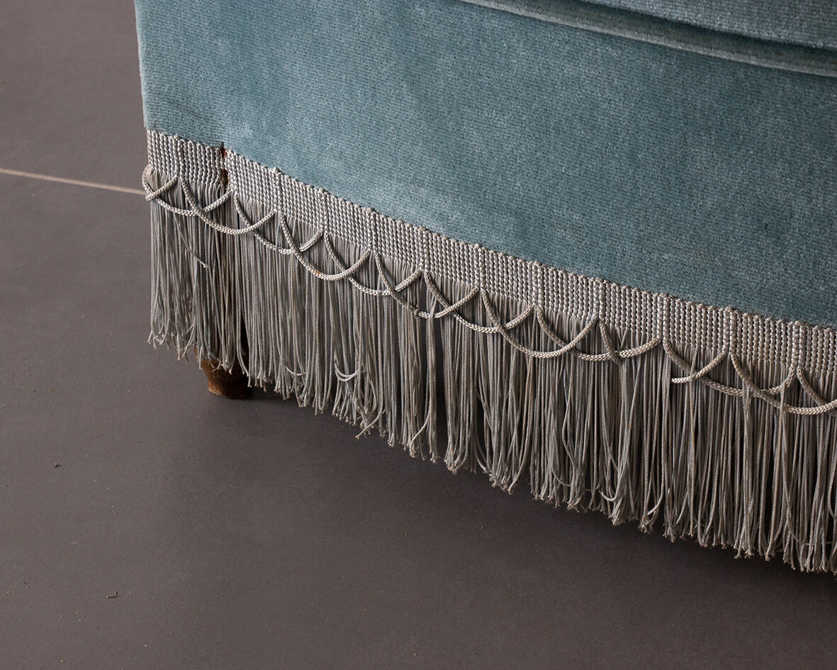 Grey blue toad armchair