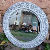 Large round Gustavian style mirror
