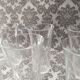 Champagne pressed molded glass flutes