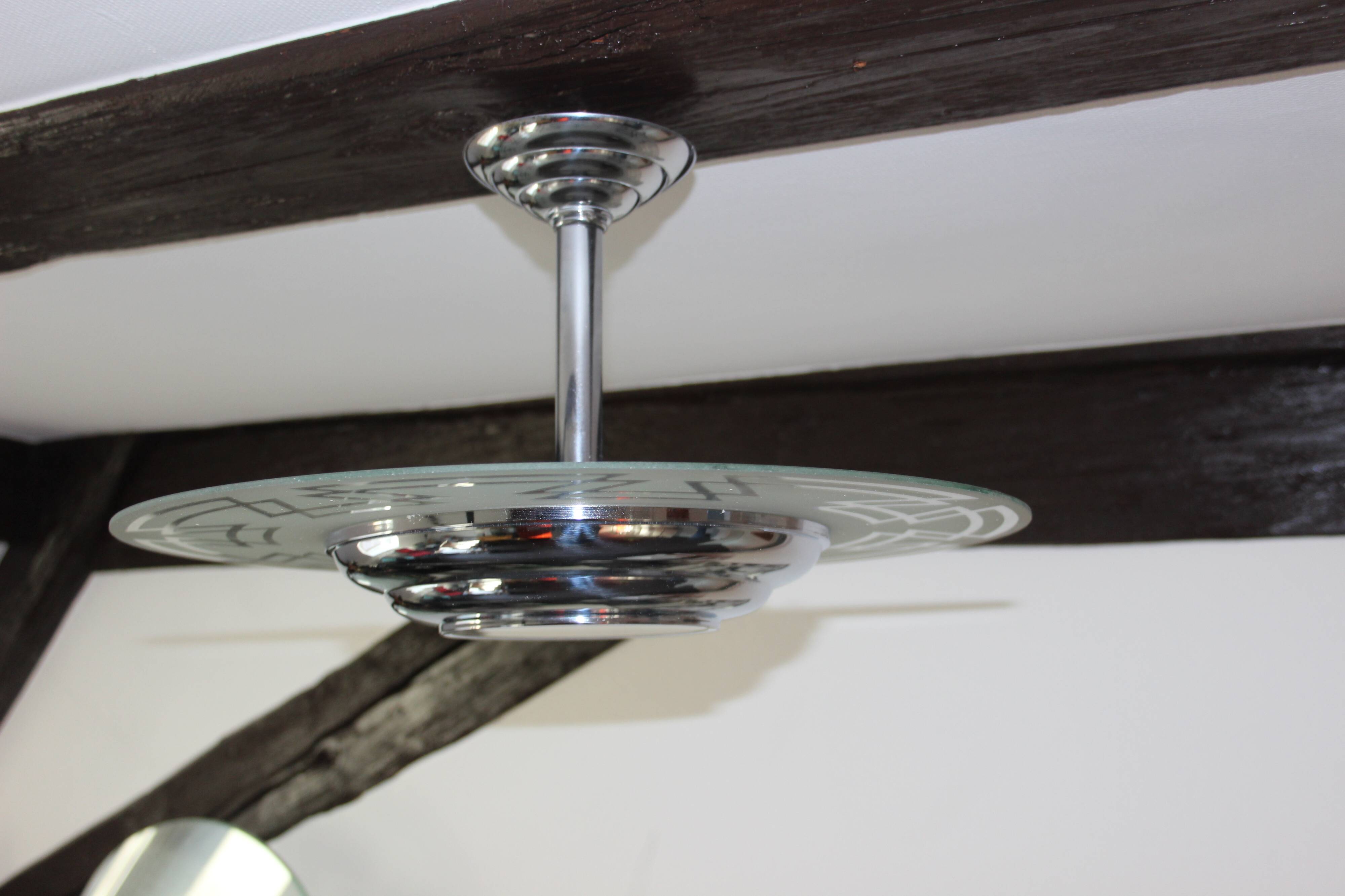 Art Deco ceiling chandelier