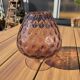 Giant glass 23 cm Empoli amethyst honeycomb blown glass