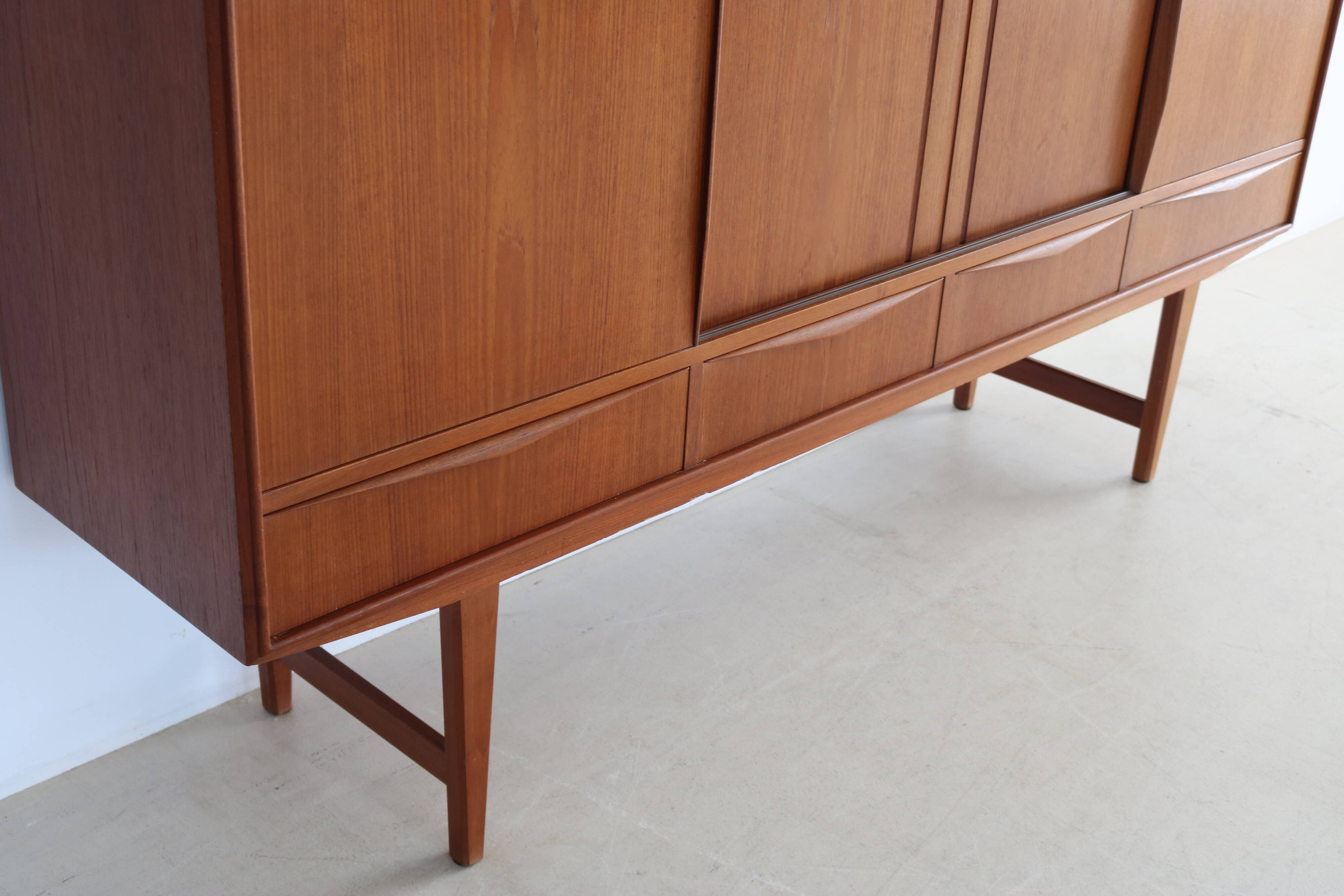 Vintage high board | wall cabinet | E.W. Bach | Danish