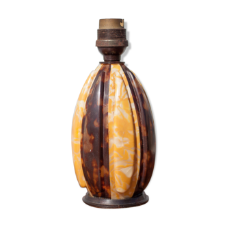 Art Deco Tortoiseshell Style Lamp Base