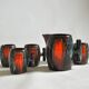 Ceramic orangeade service Vallauris 1950, vintage France