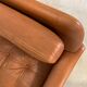 Vintage Danish retro Svend Skipper 3 person sofa in cognac leather