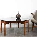 Table Basse en Verre & Teck Grete Jalk