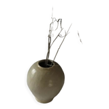 Vase boule en grès
