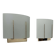 Pair of vintage wall lights, gilded brass and sandblasted glass, Italy 1970