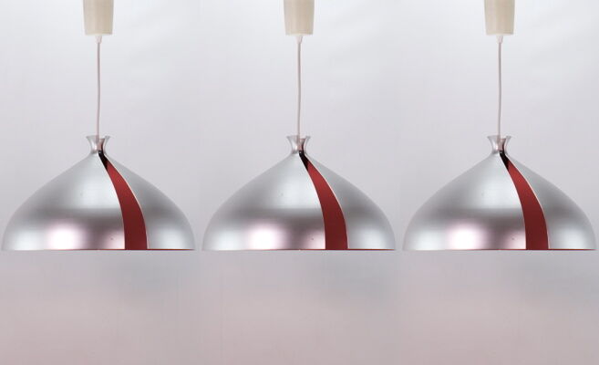 Suspension 1970-1980 vintage, aluminum and red