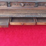 Louis XIII cylinder desk in oak, 19th century