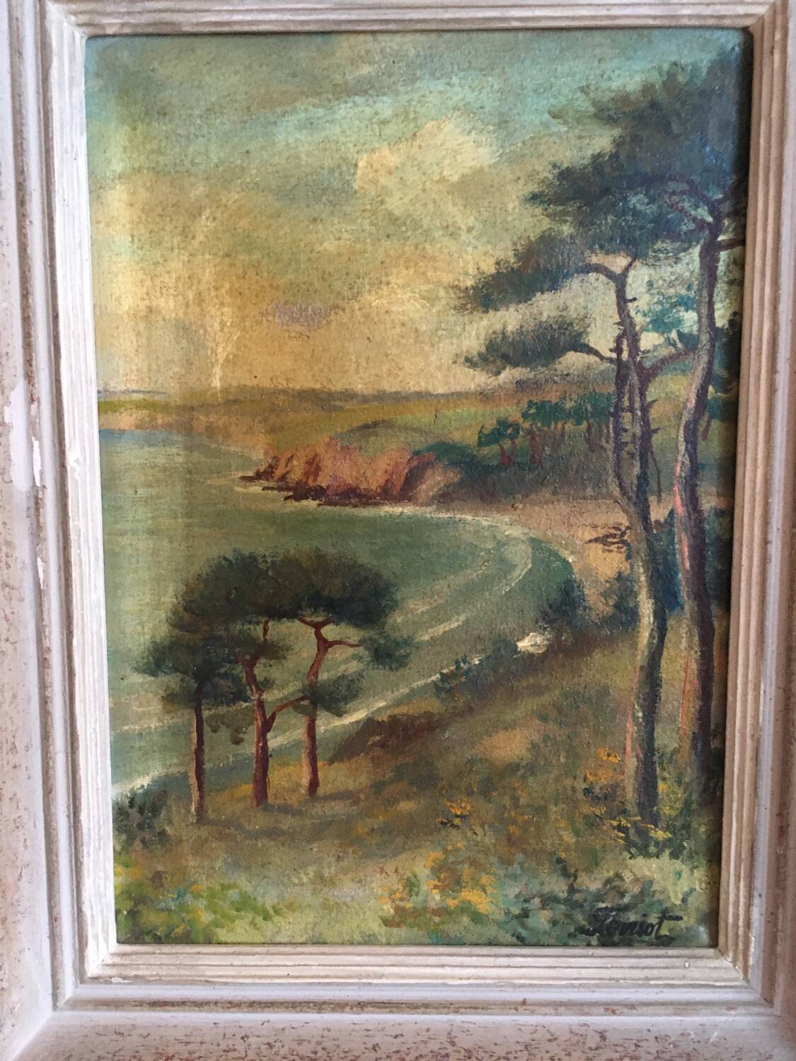 Old painting Seaside