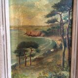 Old painting Seaside