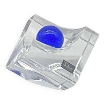 Daum France 🇫🇷 blue ball ashtray / pocket emptier