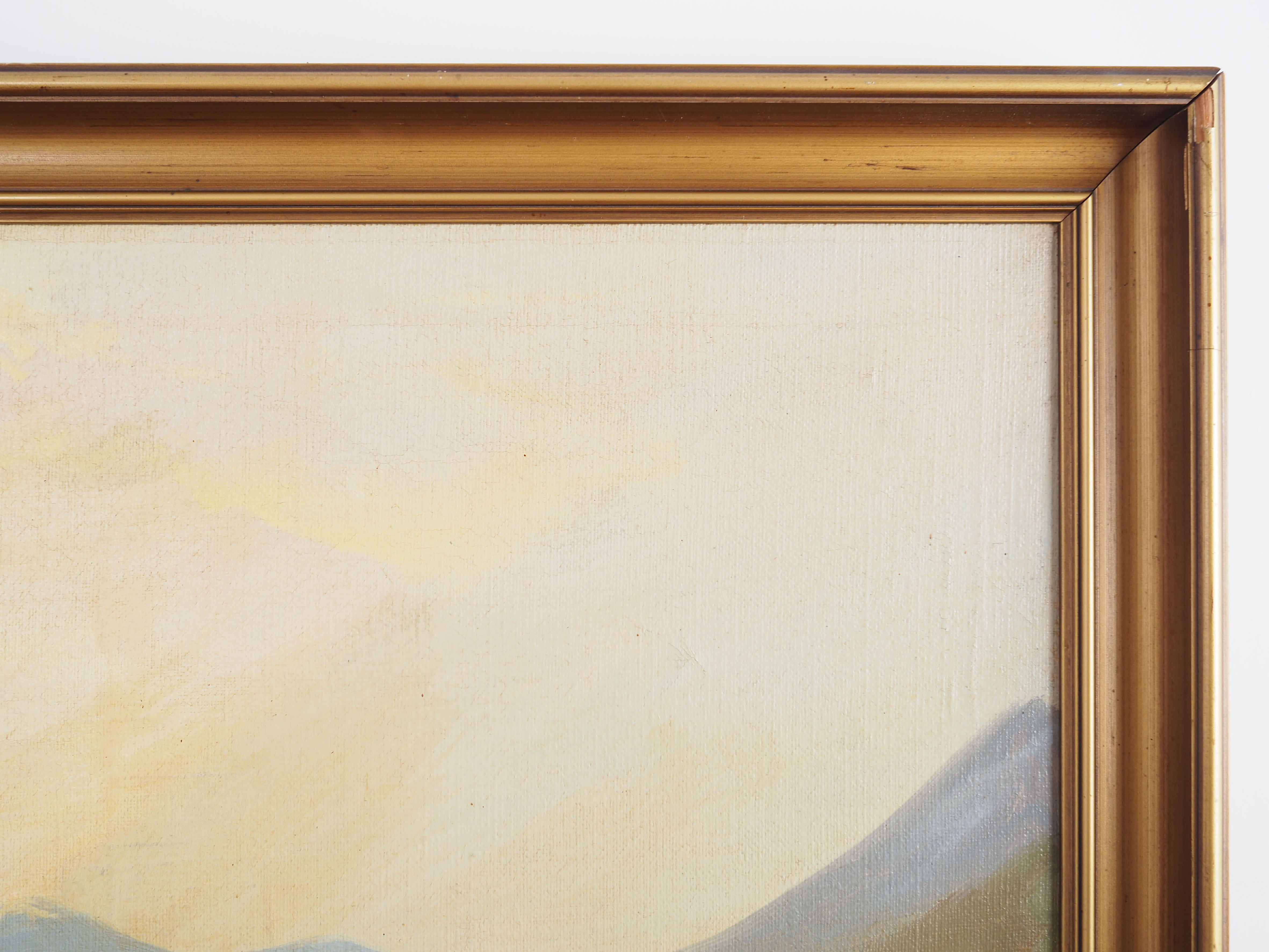 Painting „The Riverside Camp”, Scandinavian design, 19th century, by Vilhelm Oskar Engström