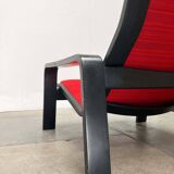 Mid-century modern Pulkka lounge chair by Ilmari Lappalainen for Asko, Finland, 1960s.